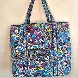 Disney Vera Bradley Mickey Minnie Blue Tote NWT